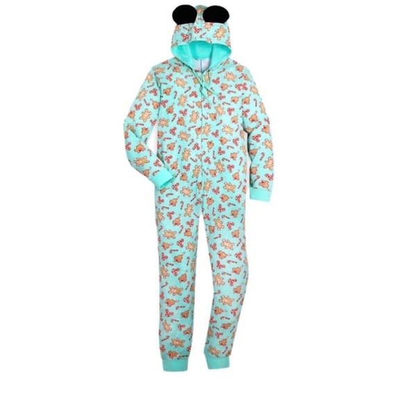 Disney Intimates & Sleepwear Disney Onesie Pajamas Adults Mickey Holiday Treats Poshmark